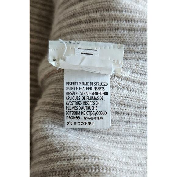 BRUNELLO CUCINELLI stunning! 100% cashmere & ostrich knit vest top $7,800 s/m - Picture 13 of 15